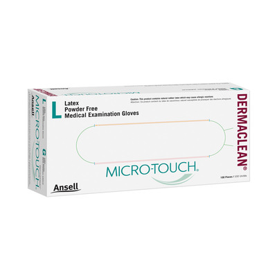 MicroTouch Dermaclean Powder-free X-small Bx/100 Latex Gloves