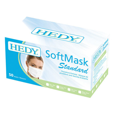 Mask Softmask Standard Pink Earloop (50) ASTM 1 (Hedy)
