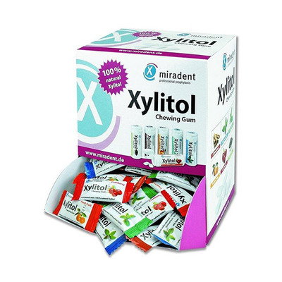 Miradent Xylitol Assorted 6 Flavours- 200 Pieces per box