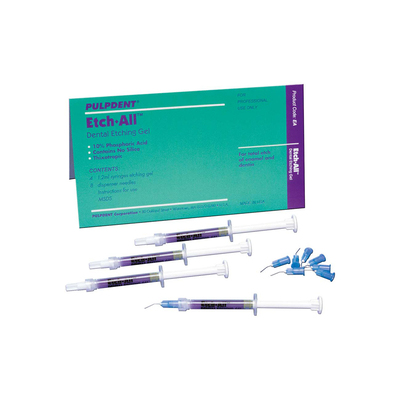 Etch-All Kit 4-1.2ml Syringe & 8 Tips (10% Phosphoric Acid)
