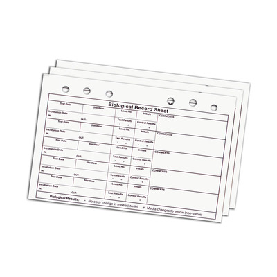 Biological Indicator Record Notebook Refill (25 Sheets)