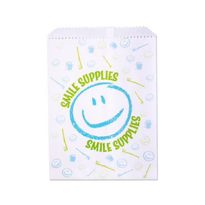 Bags Scatter Smile Supplies 7.5"x10" White Paper Pk/100