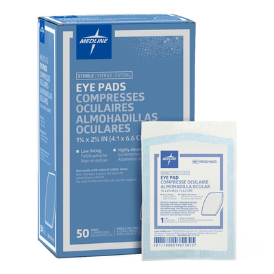 Eye Pad Medium 1-5/8" x 2-5/8" Sterile Bx/50