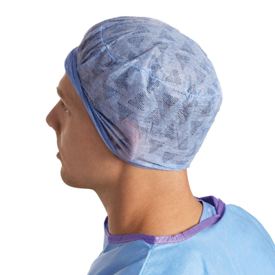 Surgical Cap Premium Blue w/ Elastic Back Cs/6x100