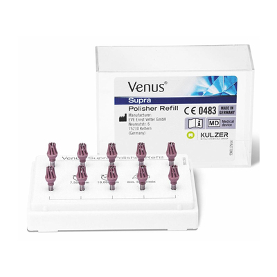 Venus Supra Twist Brush Pink Pre-Polisher Autoclavable (10)