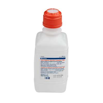 Saline 0.9% Sodium Chloride 500ml For Irrigation Cs/15 Bottles USP