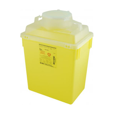 Sharps Collector 22.7L Yellow Nestable Funnel Top (1)