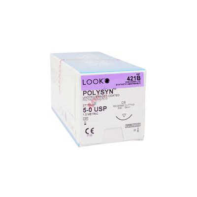 Suture 5-0 Polygy Acid 27" C6 Bx/12