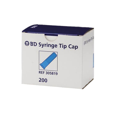 Syringe Tip Cap Polypropylene Sterile Bx/200