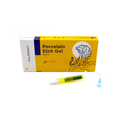 Porcelain Etch Gel Kit 4 x 1.2ml Syringe & 8 Needles