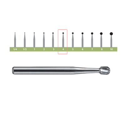 Bur LA 4 Pk/100 (Regular Operative Carbides Round)