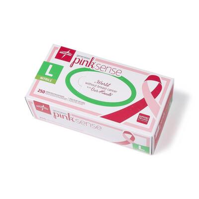 Generation Pink Sense Large Nitrile Powder-Free Bx/250 Gloves