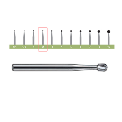 Bur LA 2 Pk/100 (Regular Operative Carbides Round)