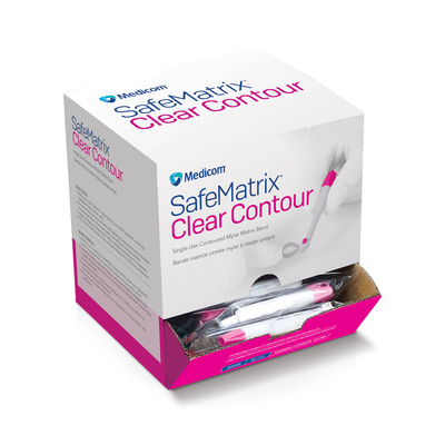 SafeMatrix Clear Contour 4.5mm Pink Narrow Mylar Strip (50)