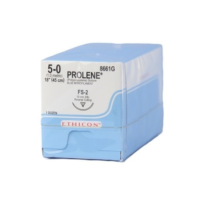 Ethicon 8661G 5-0 Prolene FS-2 18" Bx/12