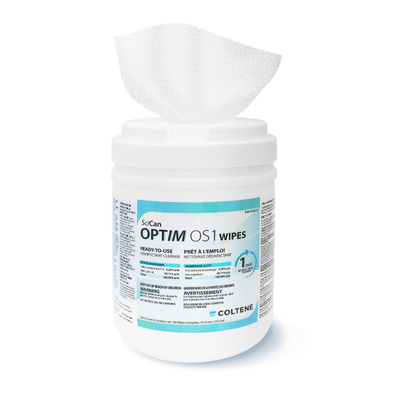 Optim OS1 Wipes 15x17cm (6" x 7") 1-Step 1-Minute Cleaner Disinfectant Can/160 Sheets