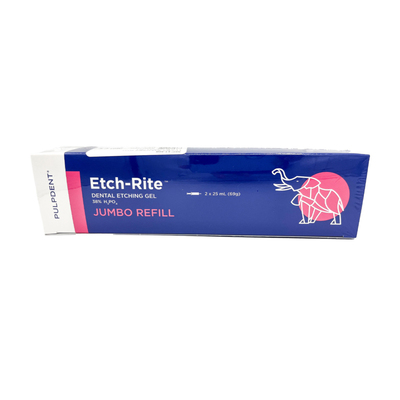 Etch-Rite Jumbo Refill (38%) 2-25ml Syringe Gel Only