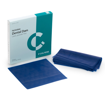 HySolate 6x6 Blue Heavy (36) PF Natural Latex Dental Dam