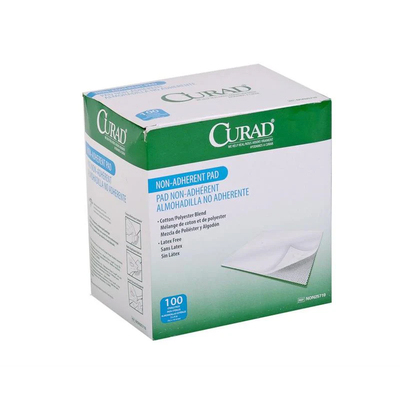 Curad Dressing Non-Adherent Sterile 3" x 4" (100)