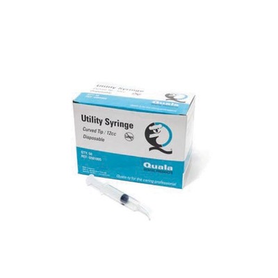 Quala Utility Syringe 12ml Curve Non-Sterile Bx/50
