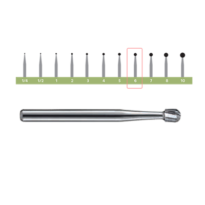 Bur LA 6 Pk/100 (Regular Operative Carbides Round)