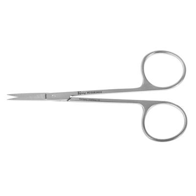 Scissors Konig Iris 4.5" Sharp Point Straight Pk/1