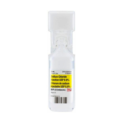 Sodium Chloride 0.9% F/10ml In Plastic Ampoule, No Preservative Box of 20