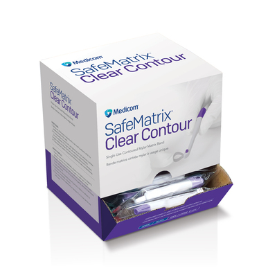 SafeMatrix Clear Contour 4.5mm Purple Wide Mylar Strip (50)