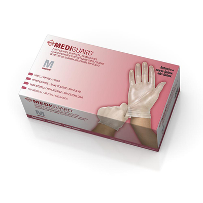 Mediguard Vinyl Powder-Free Medium Clear Bx/150 Gloves