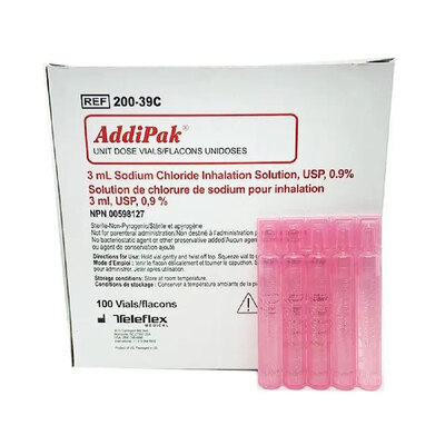 Addipak Saline Solution 3ml 0.9ml Sodium Chloride (100)