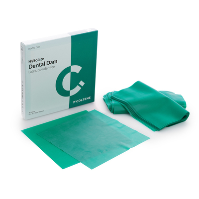 HySolate 6x6 Green XHeavy (36) PF Natural Latex Dental Dam