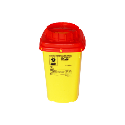 Sharps Container 4L Red Lid Square (1)