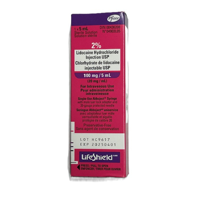 Lidocaine 2% 5ml Pre-Filled Syringe (1)