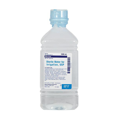 Sterile Water For Irrigation 1,000ml Pour Bottle USP