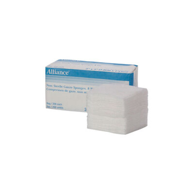 Gauze Sponge 12-ply 2" x 2"(200) Non-Sterile