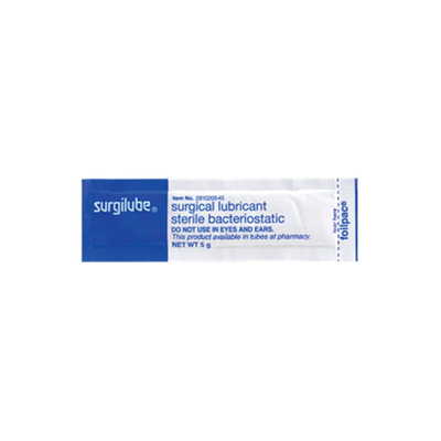 Surgilube Sterile 5gm Foil Pk Lubricating Jelly