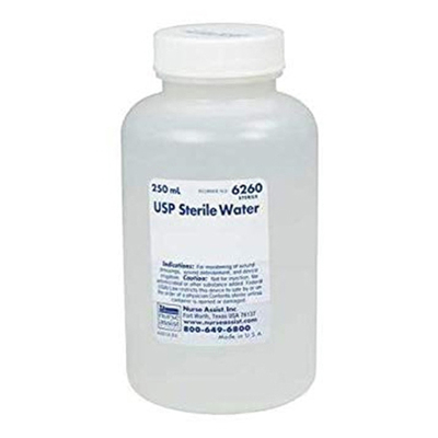 Sterile Water For Irrigation 250ml Bottle-Suction Screw Top (1)