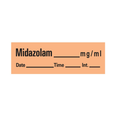 Label Midazolam (1 Roll) 