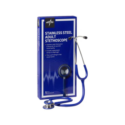 Stethoscope Dual 22" Blue Stainless Steel Pk/1