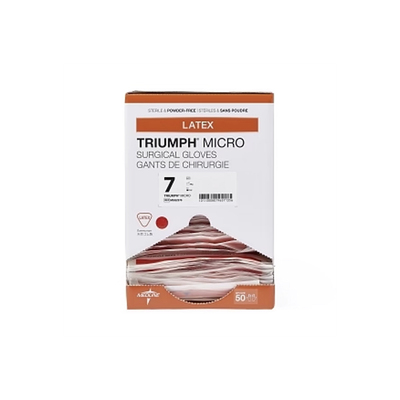 Triumph Micro Size 7.0 Latex Surgical Glove Bx/50pr