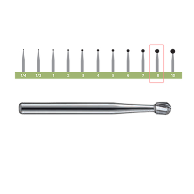 Bur LAOS 8 Pk/10 (Surgical Burs Round)