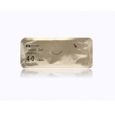 Suture 4-0 Chromic Gut P13 Absorable 18" Bx/36