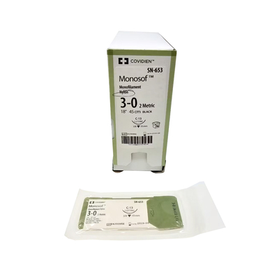 Sutures 3-0 Mono Black C13 18" Bx/36