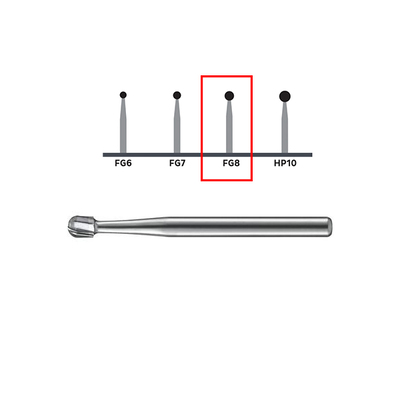 Bur FG 8 Pk/100 (Regular Operative Carbides Round)