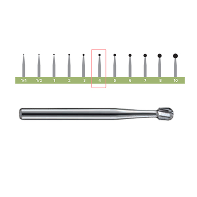 Bur FG 4 Pk/10 (Regular Operative Carbides Round)