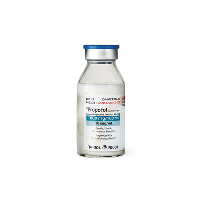 Propofol Injection 10mg/ml 100ml Vial (1) *Ambient - Item not-returnable due to Health Canada regulations and may require additional shipping/handling charges*