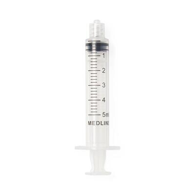 Syringe Only Luer Lock 5ml Latex-Free Sterile Bx/100