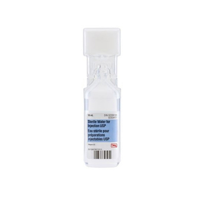 Water Sterile For Injection Plastic Ampoule No Preservative (20 x 10ml)