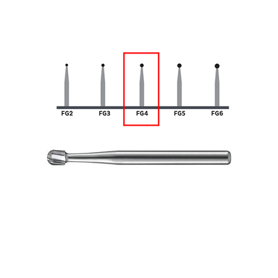 Bur FG 4 Pk/100 (Regular Operative Carbides Round)