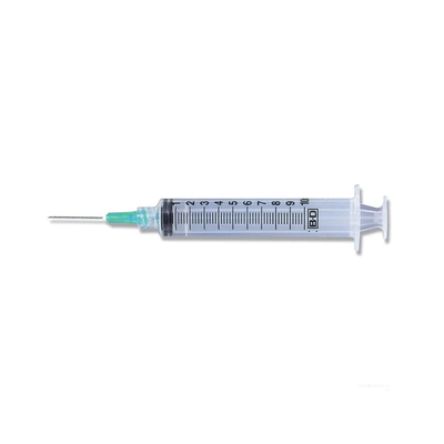 Syringe 10ml w/ 20ga x 1" Needle BD Sterile Bx/100